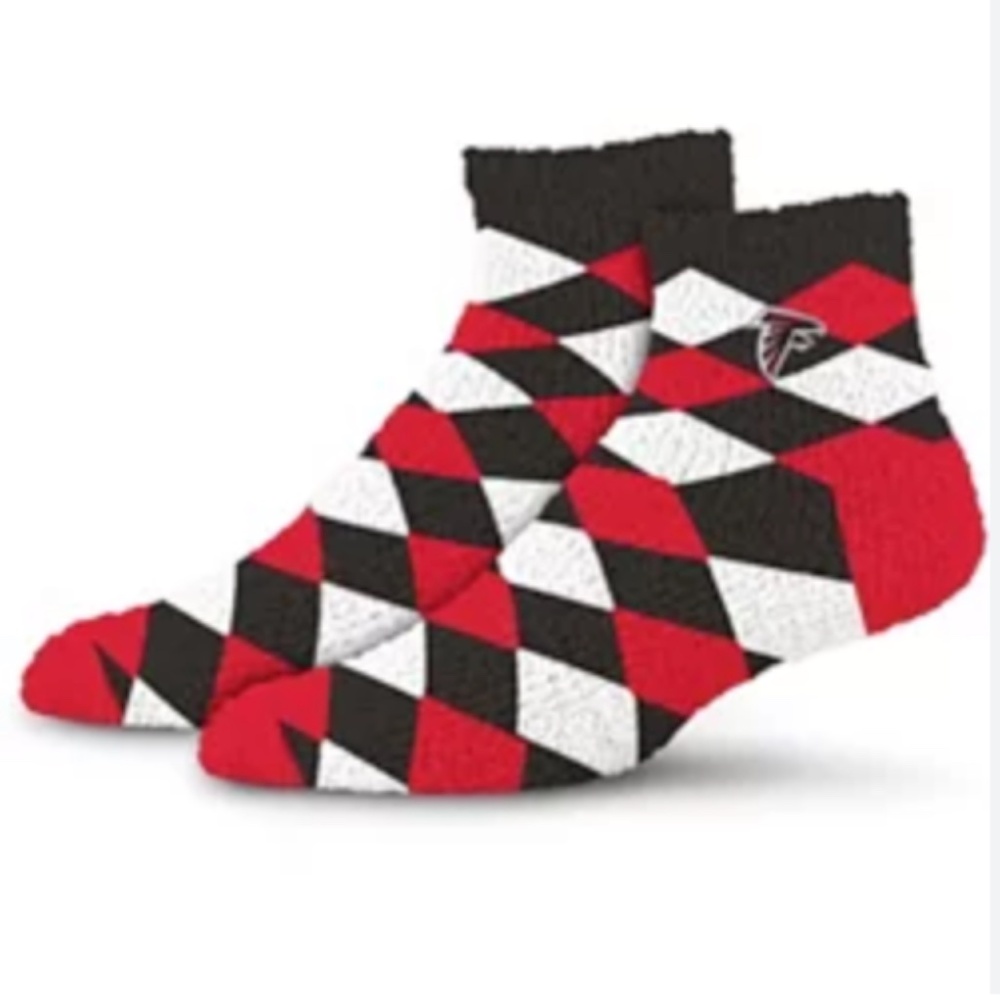 For Bare Feet Cozy NFL Socks Atlanta Falcons, OS